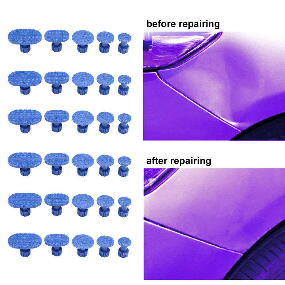 30PCS Universal Car Body Paintless Dent Repair Pulling Tabs Tool Accessories