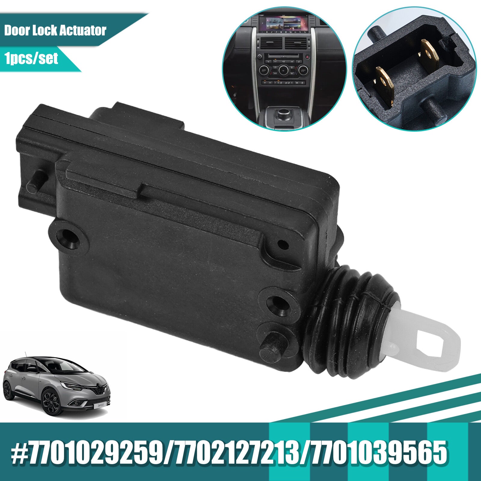 Front Or Rear Door Lock Actuator 7702127213 for RENAULT SCENIC MEGANE CLIO MK1 2