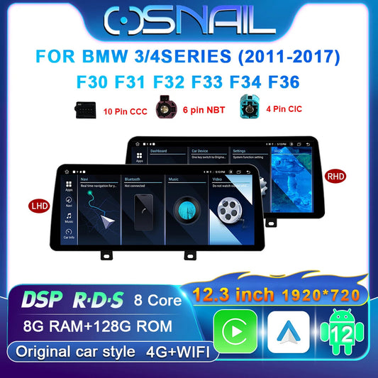 Car Radio for BMW 3 4 Series F30 F31 F32 F34 F36 2011-2017 Video Player GPS Navi