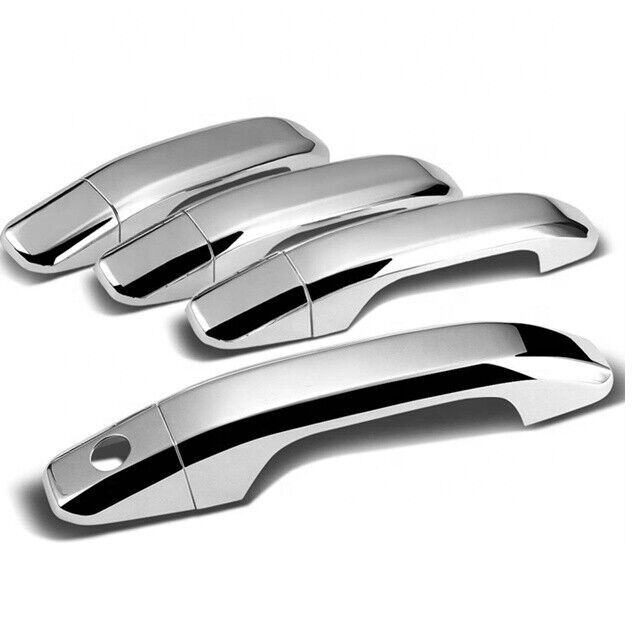 for Chevy Silverado 2020-2024 1500+2500+3500+HD Truck Chrome 4 Door Handle Cover