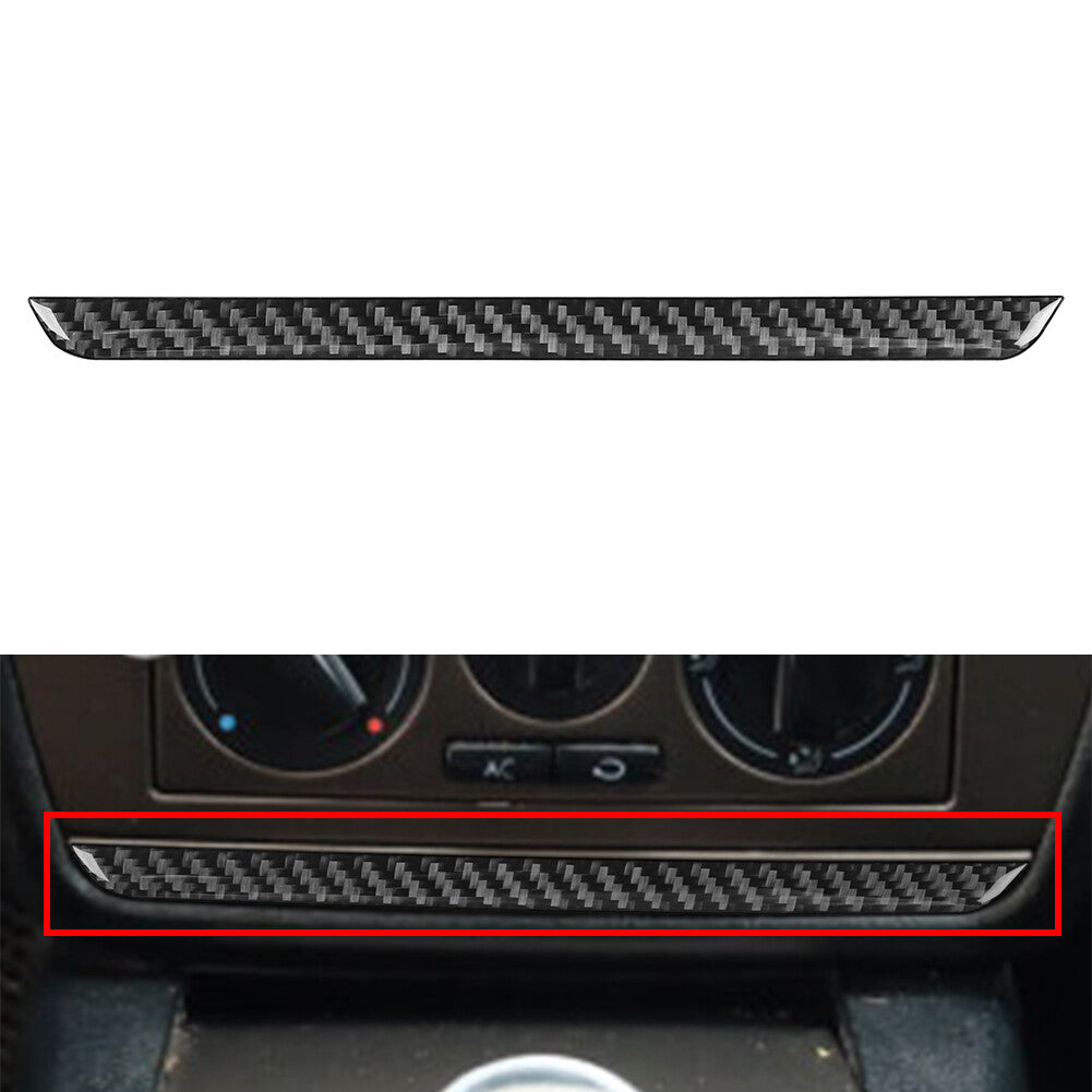 Radio CD Lower Panel Cover Trim Strip for Volkswagen for Passat B5 2001-2005 Black