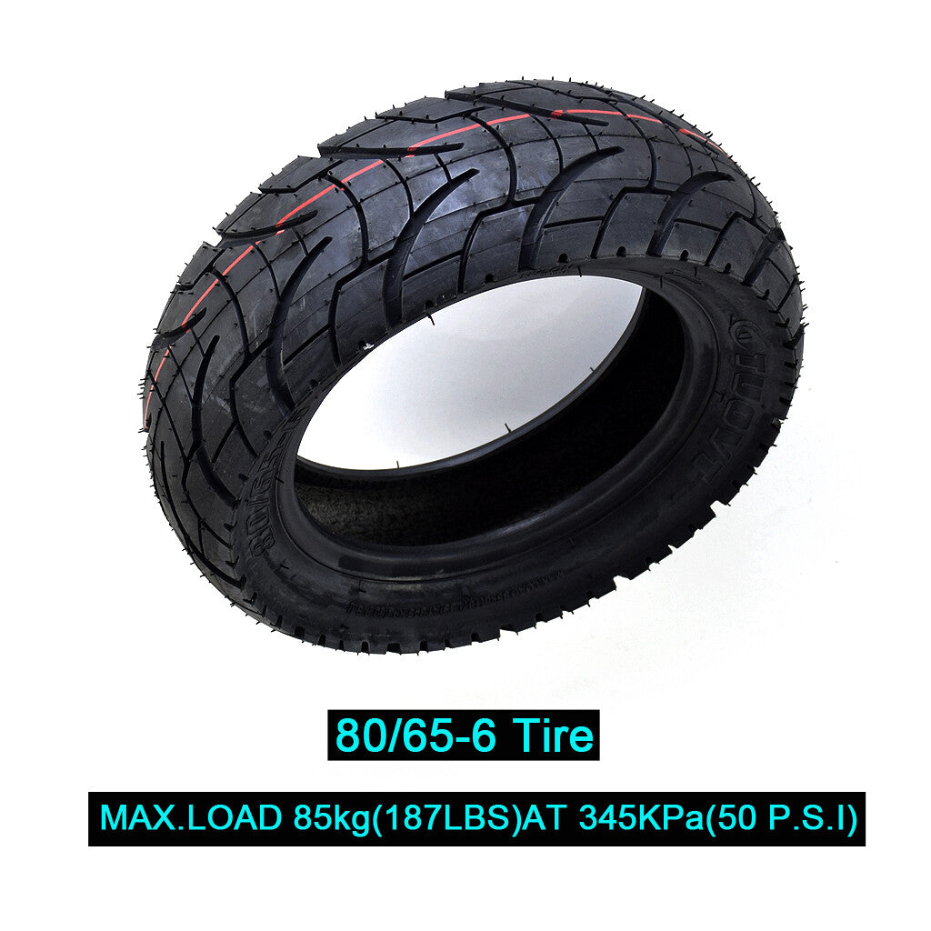80/65-6 Scooter Tire Off-Road Replacement Thickened Pneumatic Electric Scooter