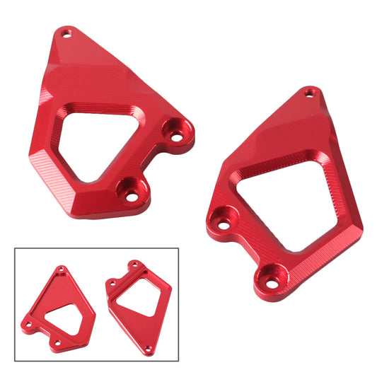 Foot Pegs Protector Heel Guard Plate Fit for BMW R1200GS 2013 - 2018 Red Motorcycle