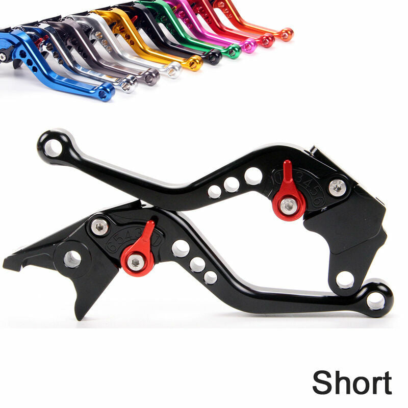 CNC Short Brake Clutch Levers for Yamaha Tenere 700 2019-2020-2021 Black Set