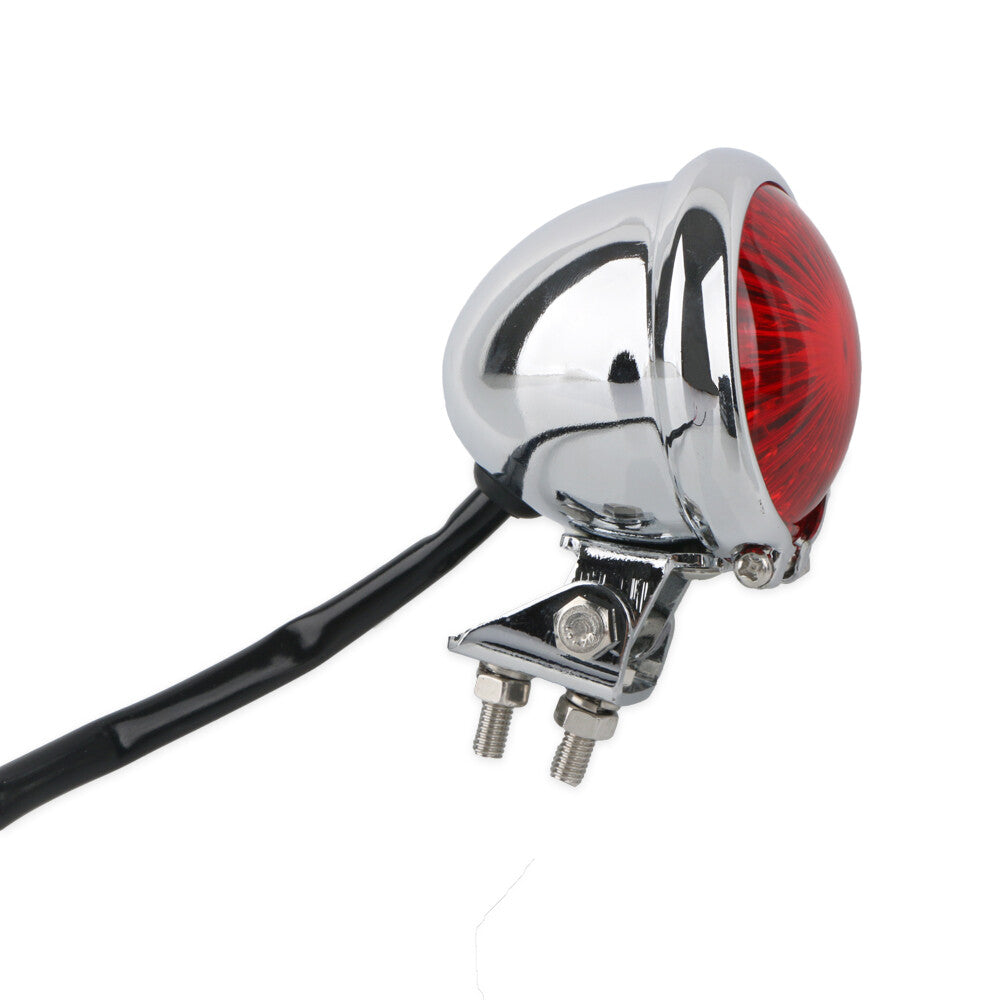 Motorcycle Rear Tail Brake Stop Running Lamp Retro LED For Cafe Racer Bobber 12V