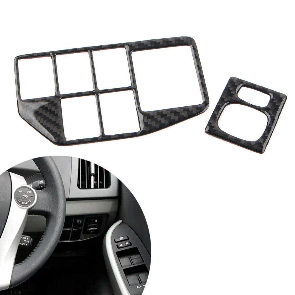 RHD Car Headlight Lamp Switch Button Trim Frame for Toyota Prius 2012-2015