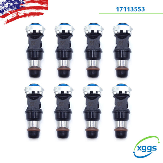 8X Fits for 01-07 for Cadillac for Chevy 4.8L 5.3L 6.0L V8 17113553 Fuel Injector