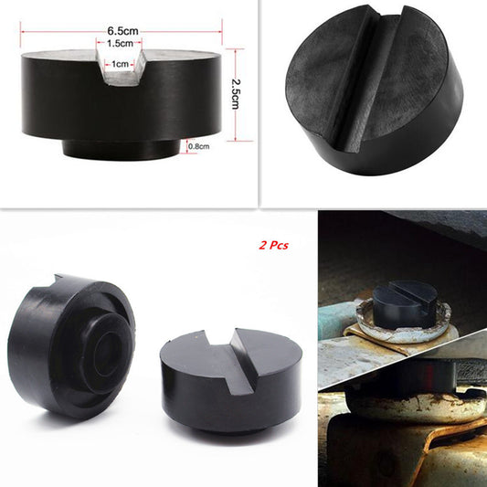 Car Adapter Rubber Pinch Weld JackPad 6533mm Slotted Rail Floor Jack Disk Mat