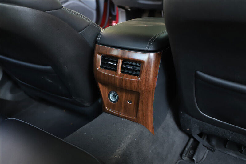 for Cadillac CT5 2020-2024 Matt Wood Grain Rear Air Outlet Protective Panel Trim