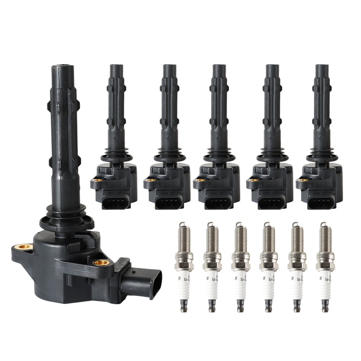 6x Ignition Coils + Iridium Spark Plugs UF535 for Mercedes-Benz C250 C280 C230