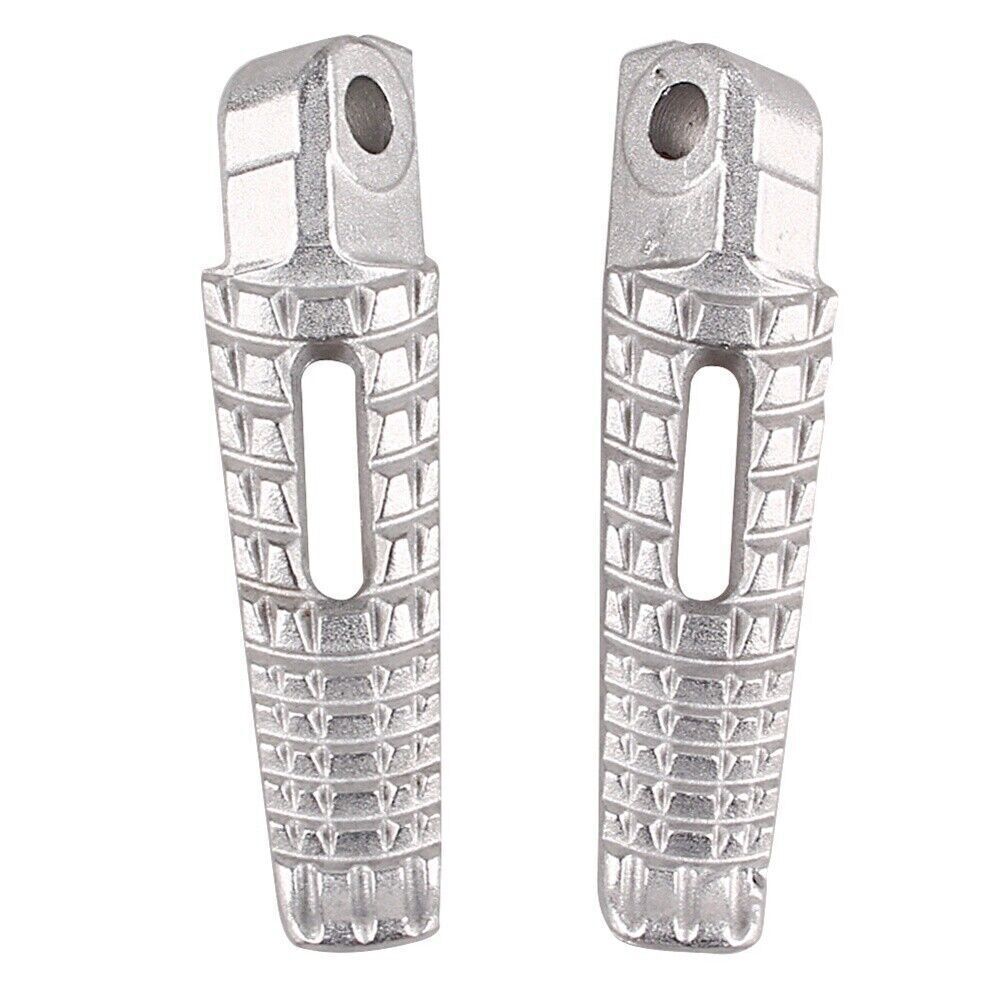 Pair Rear Passenger Footrests Footpegs Kit for Suzuki GSXR1000 2005-2014 Silver