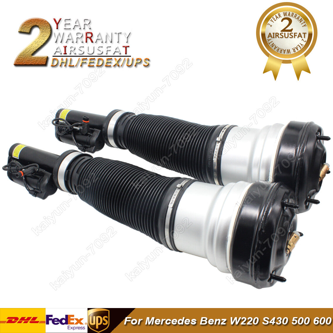 2pcs Front Air Suspension Strut for Mercedes W220 S Class S350 S430 S500 AMG New