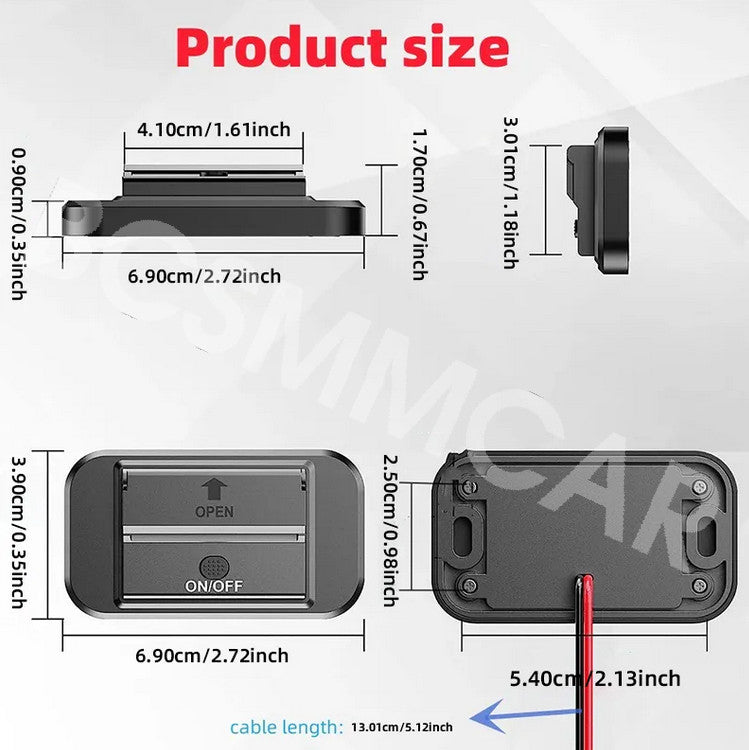 Car PD Type-C USB Port Fast Charger DC 12V-24V Socket Power Outlet Panel Charger