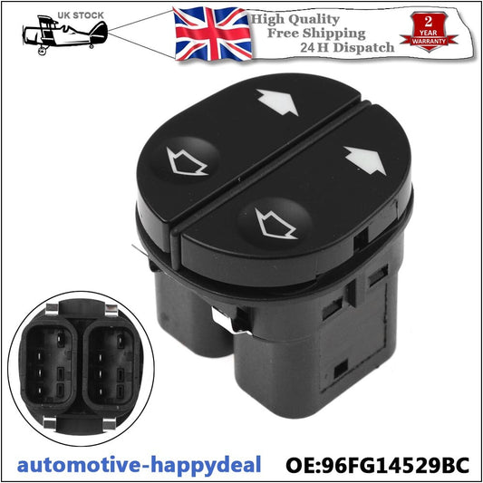 Electric Power Window Switch for Ford Fiesta Fusion MK5 MK6 96FG14529BC