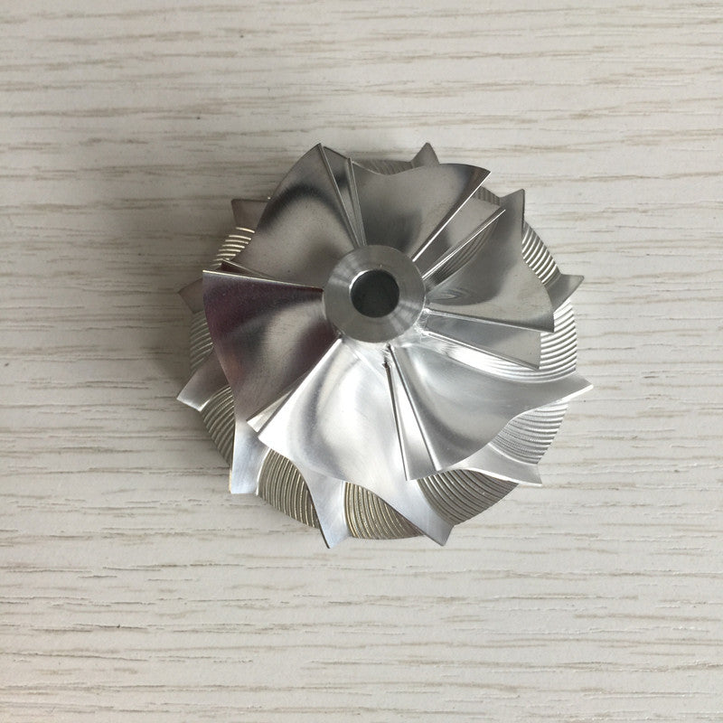 CT26 43.20/58.00 mm 6+6 Blade High-Performance Turbine Billet Compressor Wheel