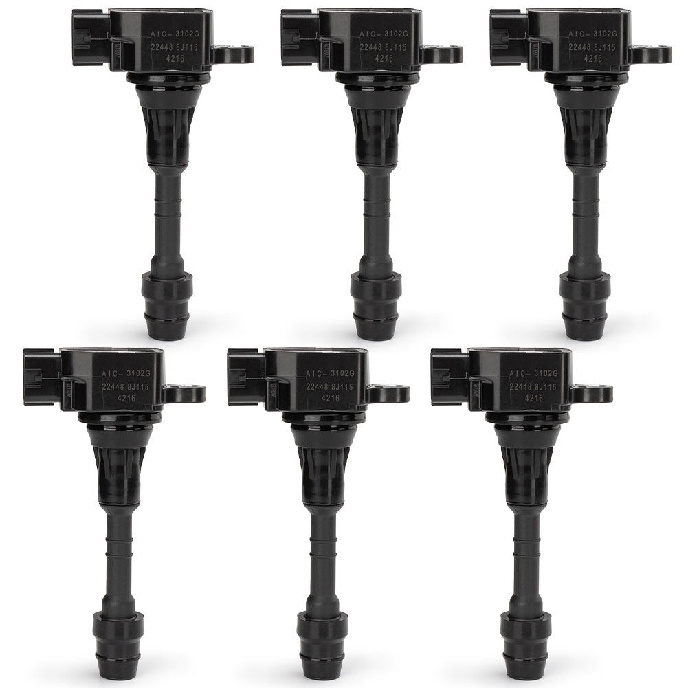 6-piece ignition coil kit for Nissan Frontier Pathfinder Maxima 22448-8J115