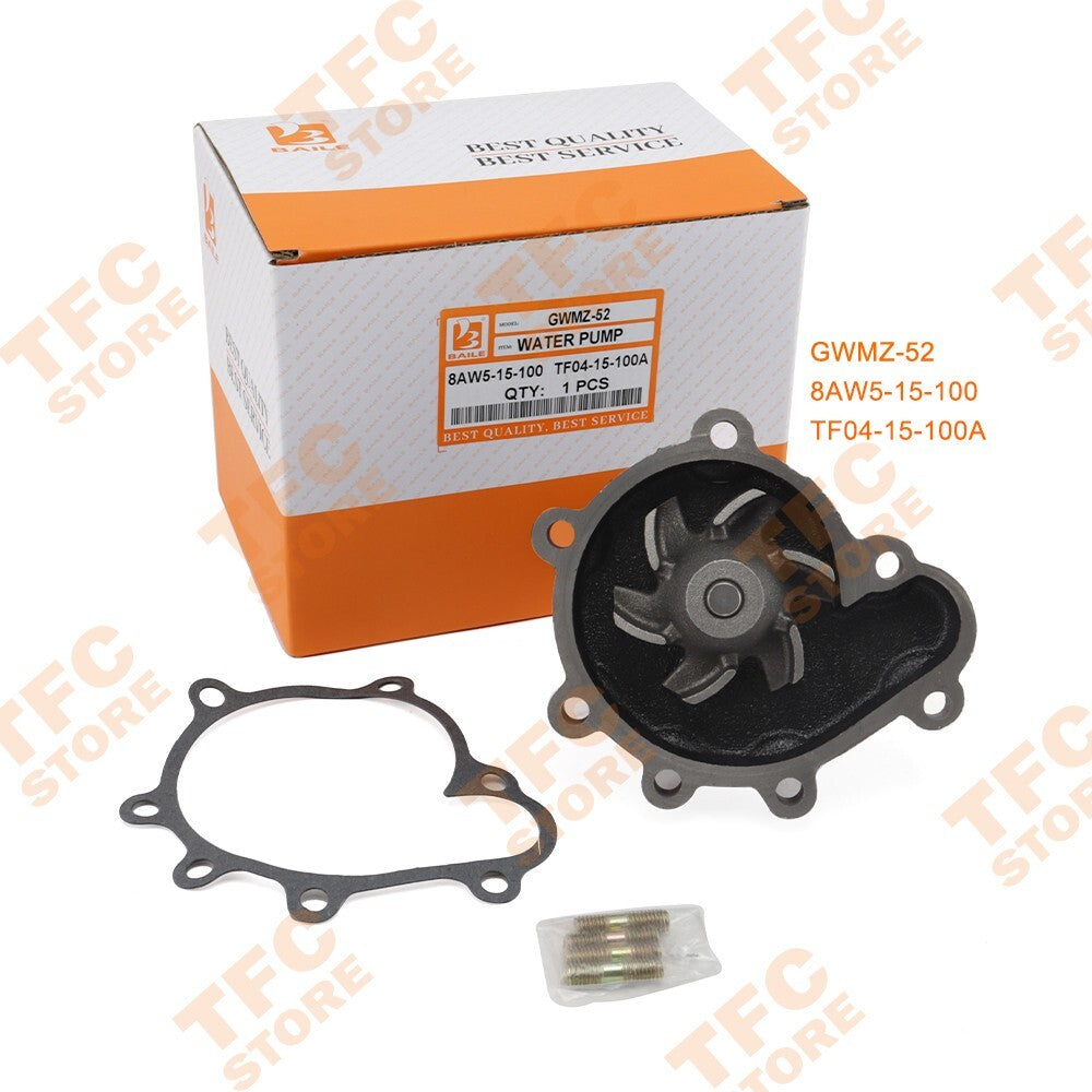 New Water Pump for Mazda HA 8K XA GWMZ-52 8AW5-15-100 TF04-15-100A Forklift