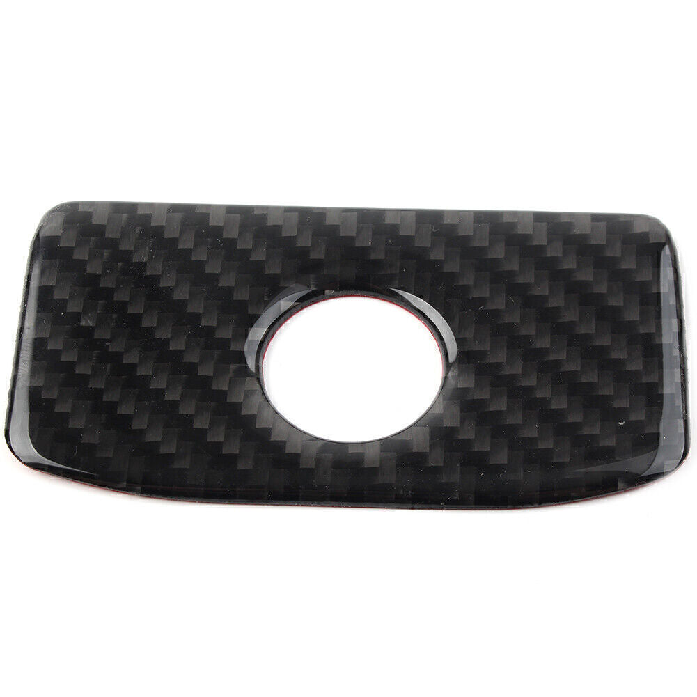Carbon Fiber Copilot Storage Box Handle Trim Cover for Subaru Forester 2013-2018