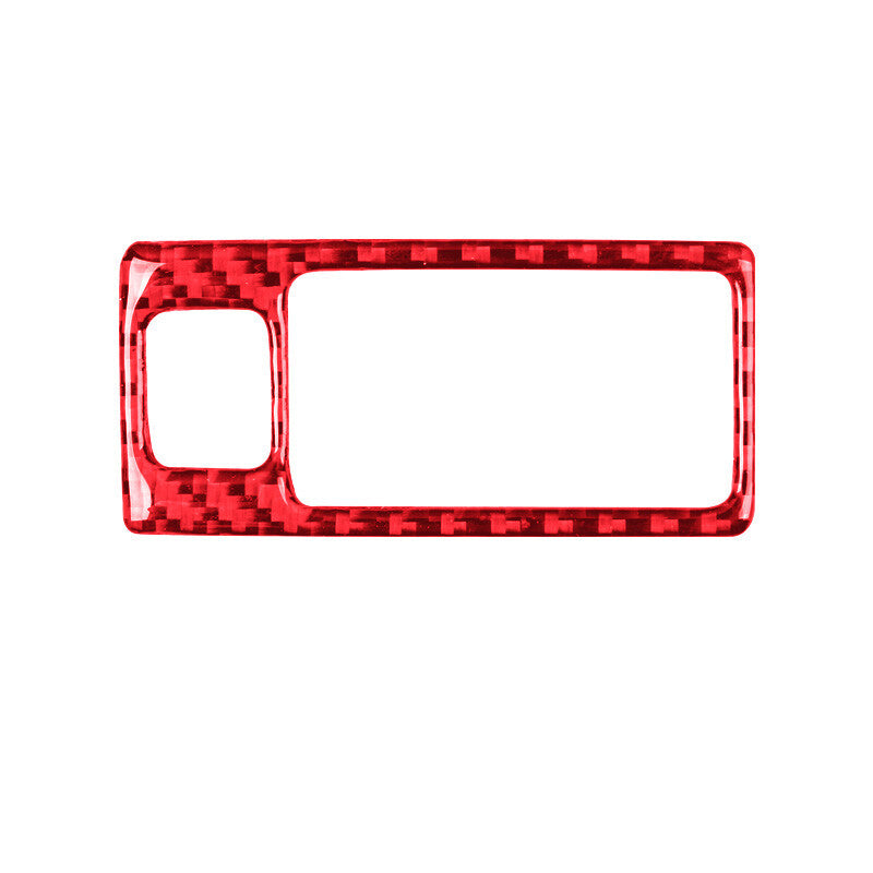 Red Carbon Fiber Interior Lighting Control Cover Trim for Mazda CX-9 2016-2022