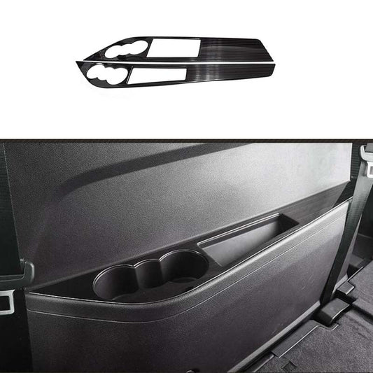 18-21 Rear Drinking Glass Panel Cover Trim Black Steel for Volkswagen Atlas