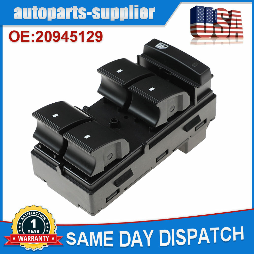 Master Power Window Switch Driver Side Applicable to 07-14 for Chevrolet Silverado for GMC for Sierra