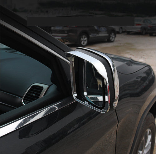 Car Chrome Side Mirror Rain Eyebrow Frame Trim for Jeep Grand Cherokee 2011-2020