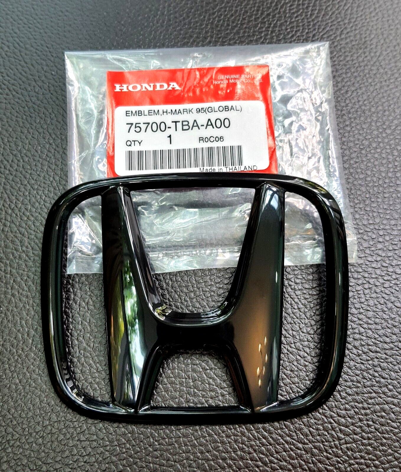 FIT SET Glossy BLACK for CIVIC FC FK LOGO EMBLEM BADGE FOR REAR for HONDA for CIVIC 2015-21