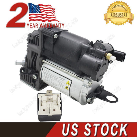 for Mercedes W166 X166 ML350 GL450 GL550 Air Suspension Compressor Pump + Relay