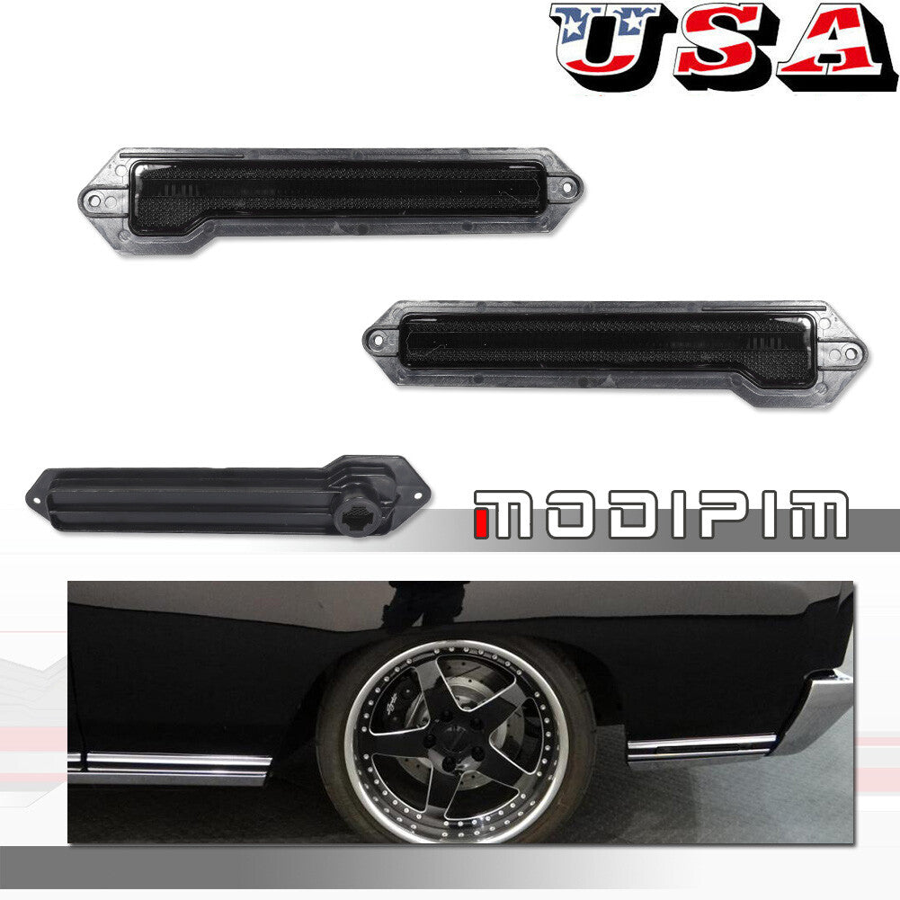 Front and rear smoked side marker light lenses are suitable for 1970-1972 for Chevrolet Monte Carlo.