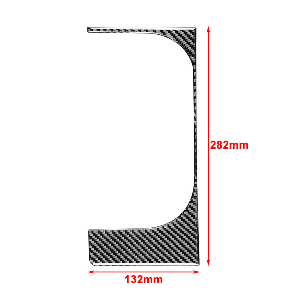 LHD Carbon Fiber Center Console Water Cup Holder Cover for Toyota Tundra 2014-21