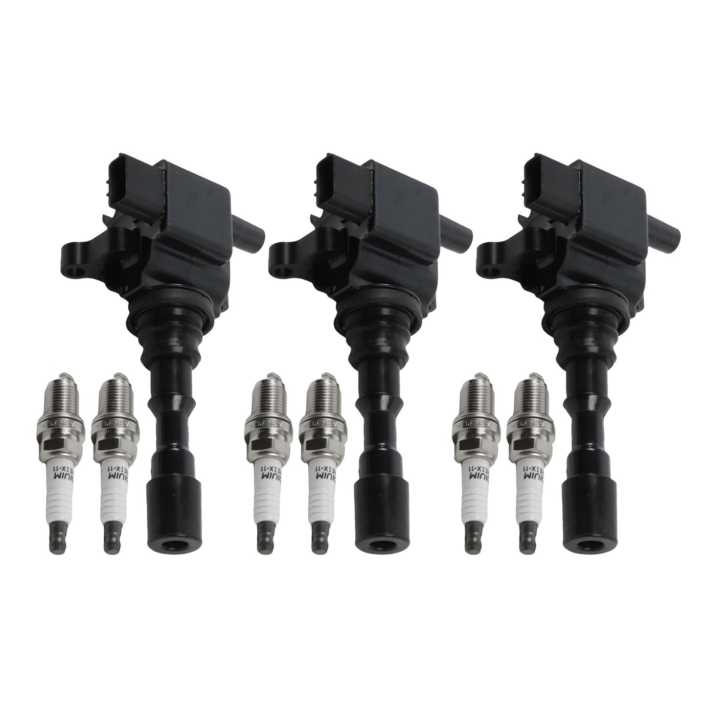3X Ignition Coil+Spark Plug Set For 03-06 for Kia Sorento V6 3.5L UF431 2730039800