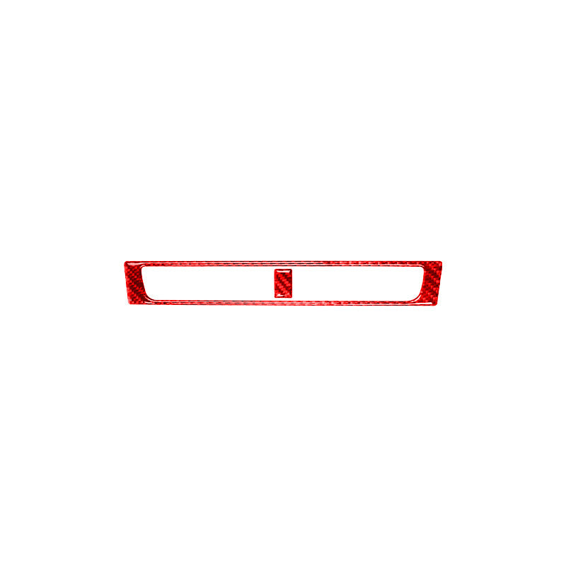 2x Red Carbon Fiber Center Air Vent Outlet Cover Trim for Honda S2000 2004-2009