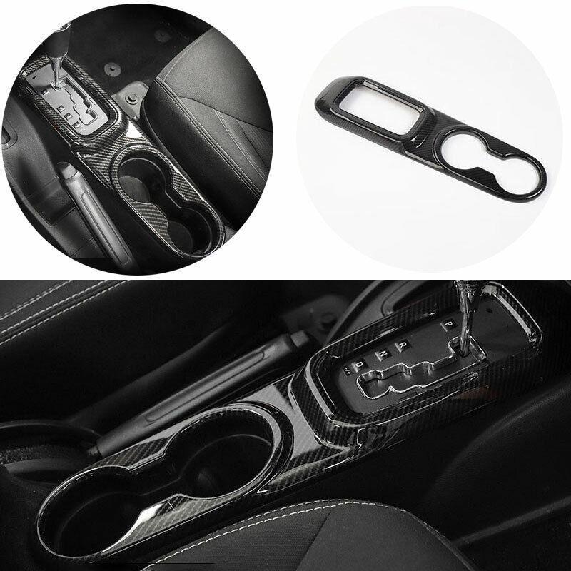 for Jeep for Wrangler JK 2011-17 Carbon Fiber Inner Gear Shift Box Panel Cover Trim