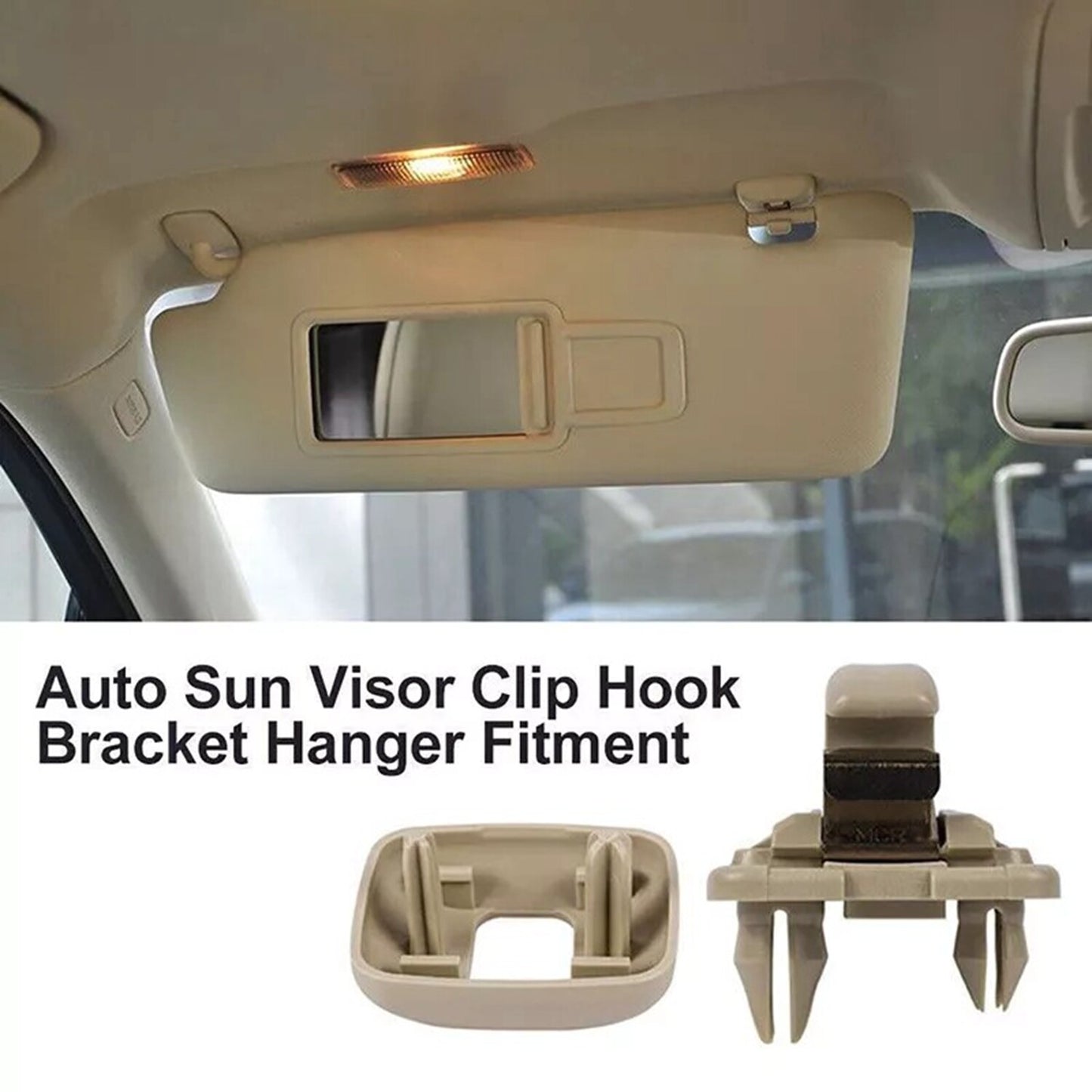 2pcs Inner Sun Visor Hook Clip Bracket Hanger Hook Clamp for Audi A1 A3 A4 A5 A6