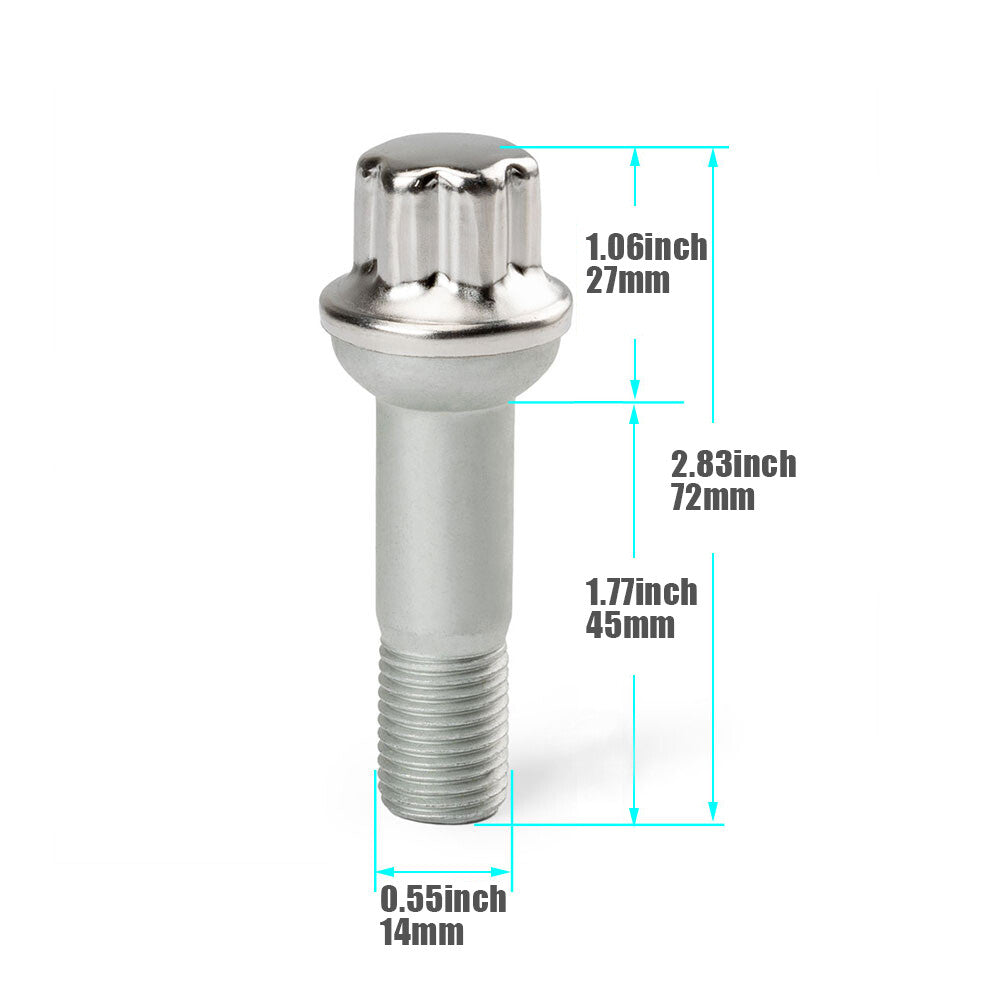 5x Wheel Lug Bolt Nuts 0009905407 for Mercedes-Benz CL GL GLK ML S-Class E63 AMG