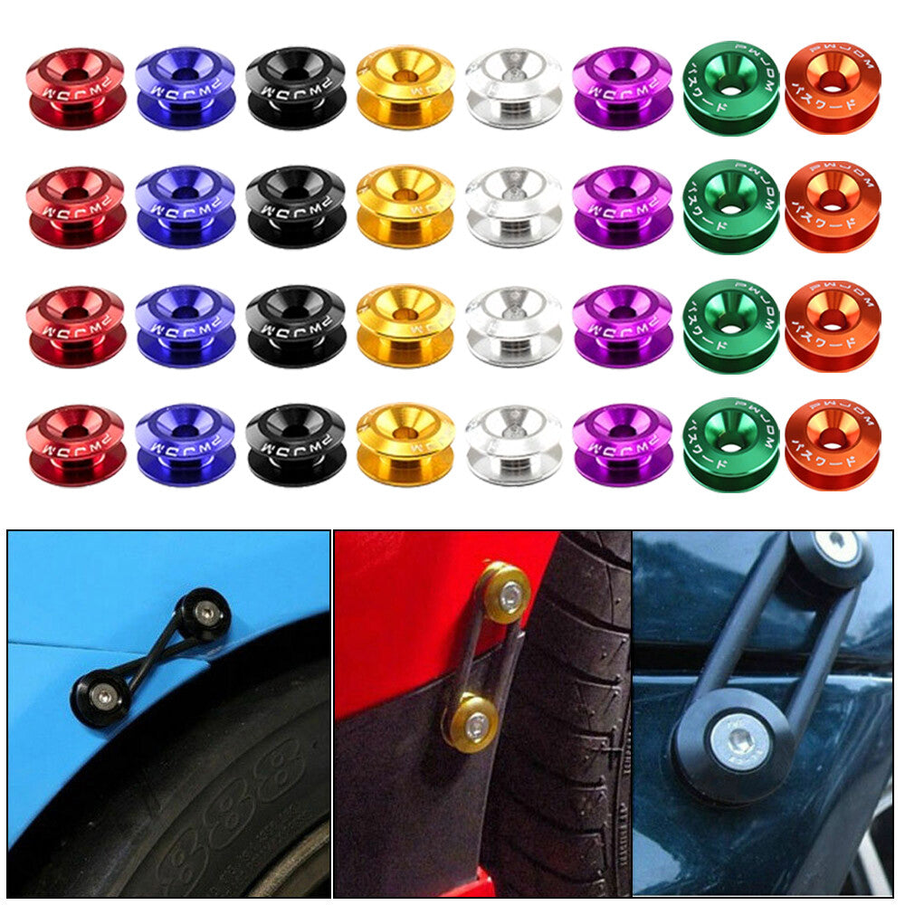 JDM Quick Release Fasteners Bumper Trunk Fender Hatch Lids Aluminum Multi-Color