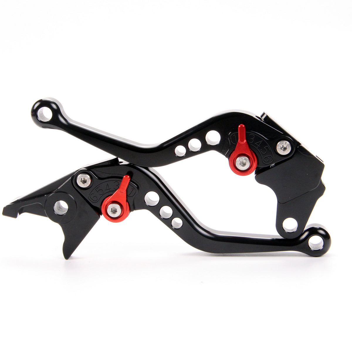 Short CNC Black Brake Clutch Levers For RS125 (1998-2010) /RS50 2009/08