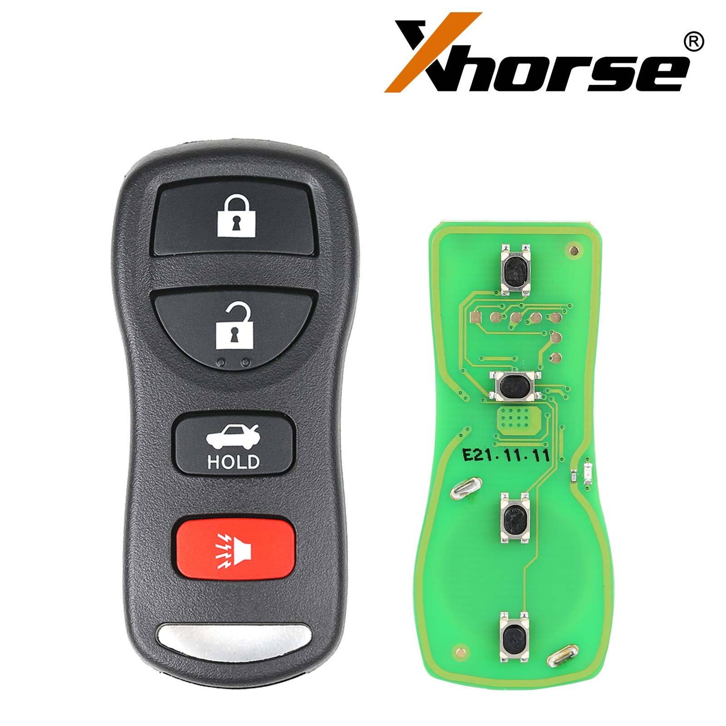5Pcs Universal Wire Remote Key for Nissan Separate 4 Buttons XKNI00EN HK