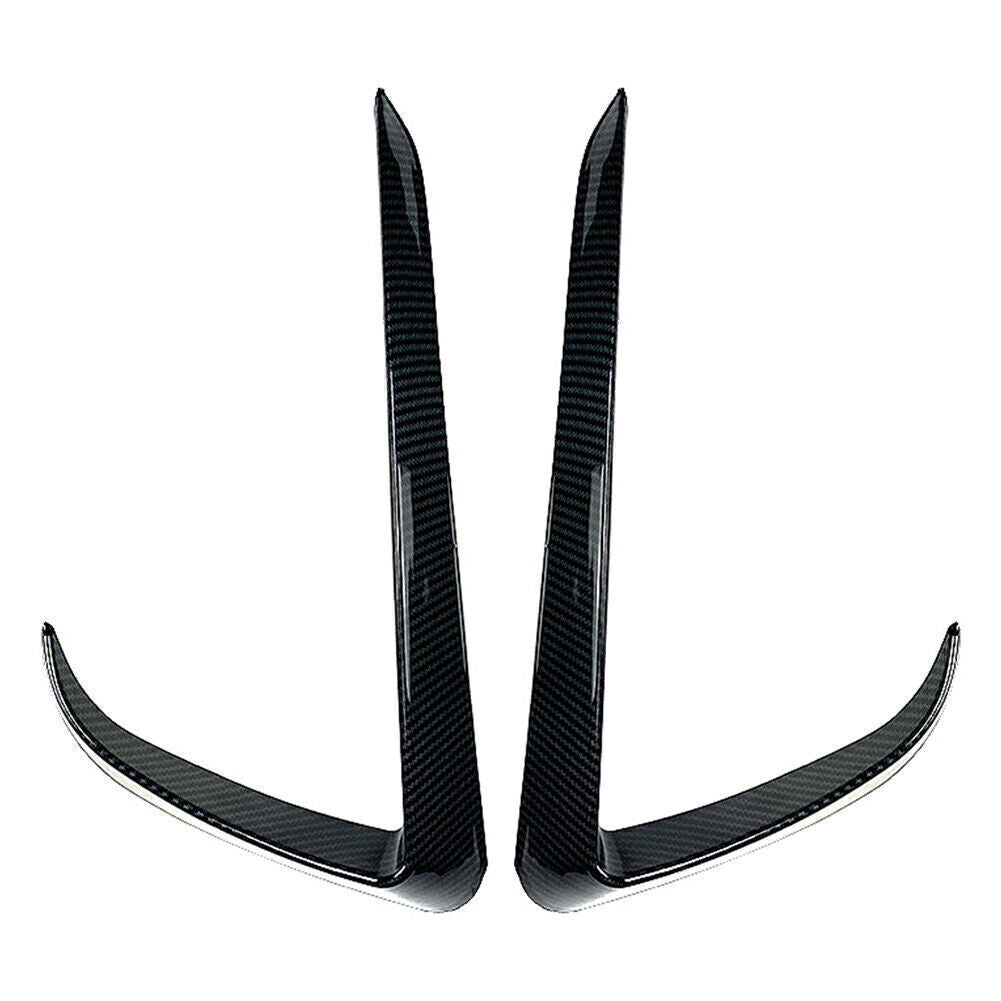 Carbon Fiber Front Fog Light Lamp Eyebrow Cover Trim Fit for Tesla for Model Y 2020-2023