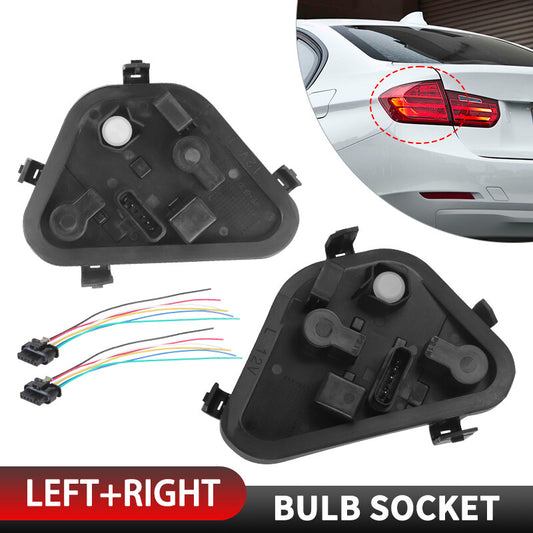 2x Rear Bulb Socket Tail Light 63217313043 for BMW 320i 328i 335i M3 2012-2015