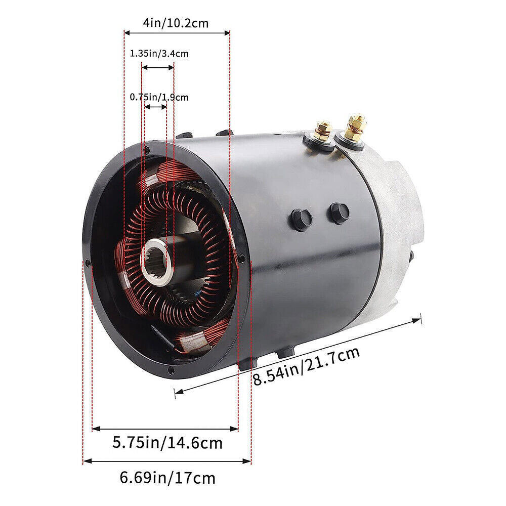 Electric motor 73445G01 D294 suitable for 1989-2011 EZ-GO for golf carts TXT Medalist 36V