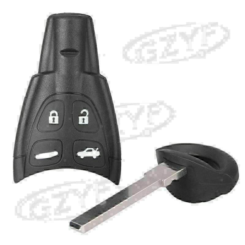 For 2003-2007 for SAAB SOFT 4 BUTTON REMOTE FOB Remote Key Fob SHELL/CASE+BLADE KIT