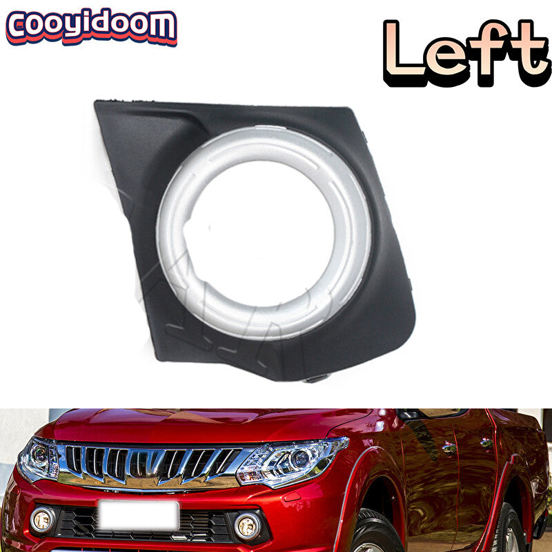 Left front fog light bezel cover for Mitsubishi L200 Triton MQ MR 2015-2018
