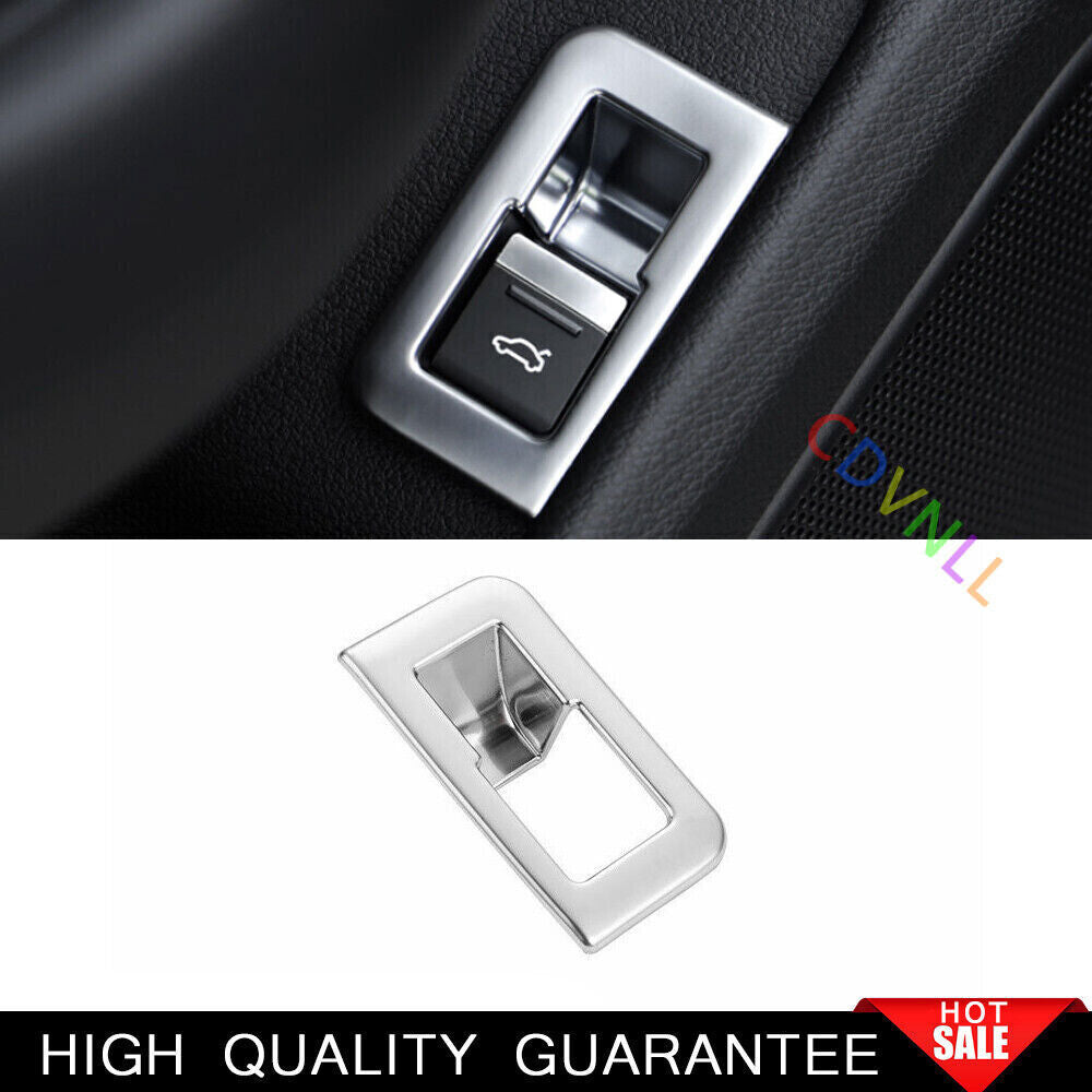Fit for Audi A6 A7 2019-24 ABS Matte Silver Tailgate Rear Door Switch Cover Trim
