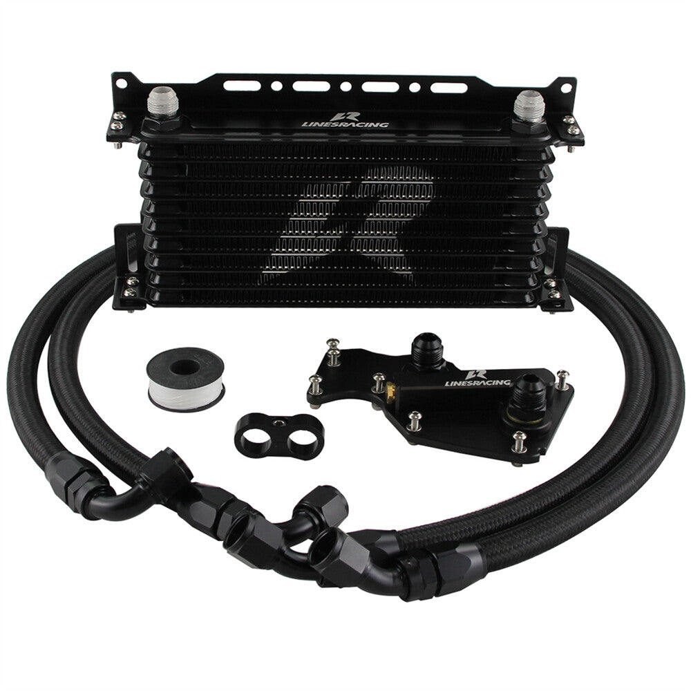 10Row Oil Cooler Kit for BMW B38 B46 B48 F20 F22 F30 G30 X3 318i 320i 520i 530i