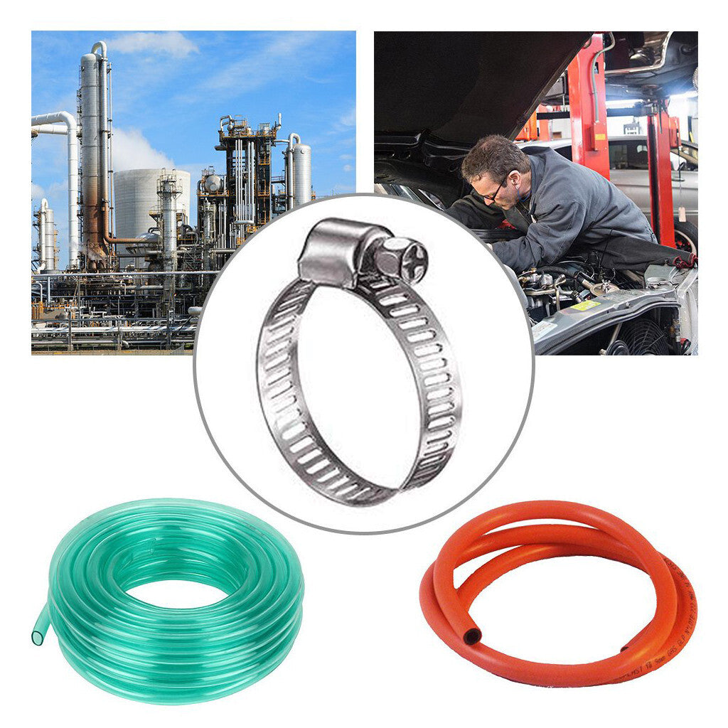 2-inch hose clamps, 10-piece pack, stainless steel hose clamps with one Z-shaped wrench