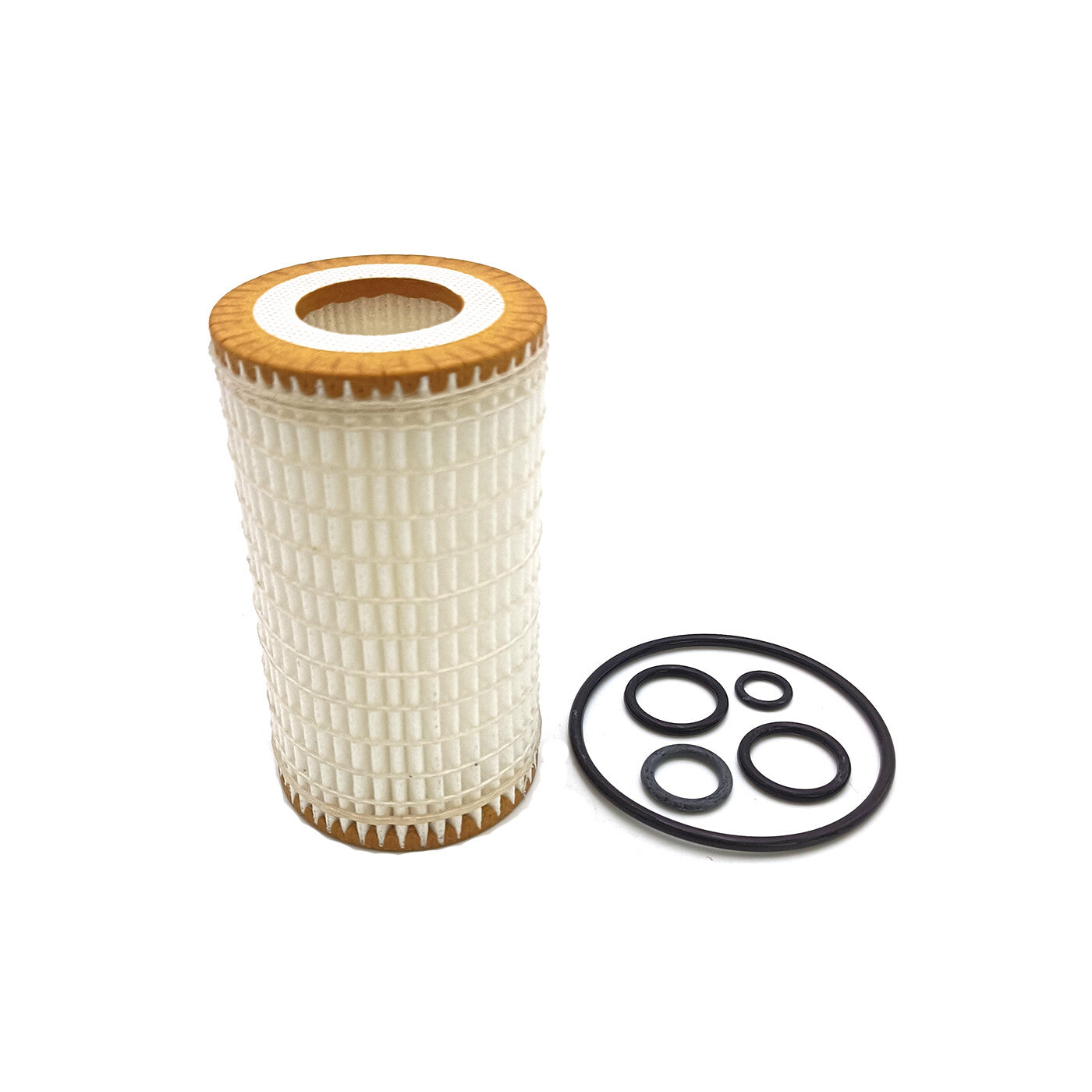 2-piece engine oil filter suitable for Mercedes-Benz C-Class, CLK, CLS, EG, GLK, ML, R, S-Class