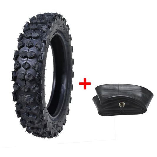 80/100-10 3.00-10 Knobby tires + inner tubes suitable for off-road trekking and dirt-prone motorcycles.
