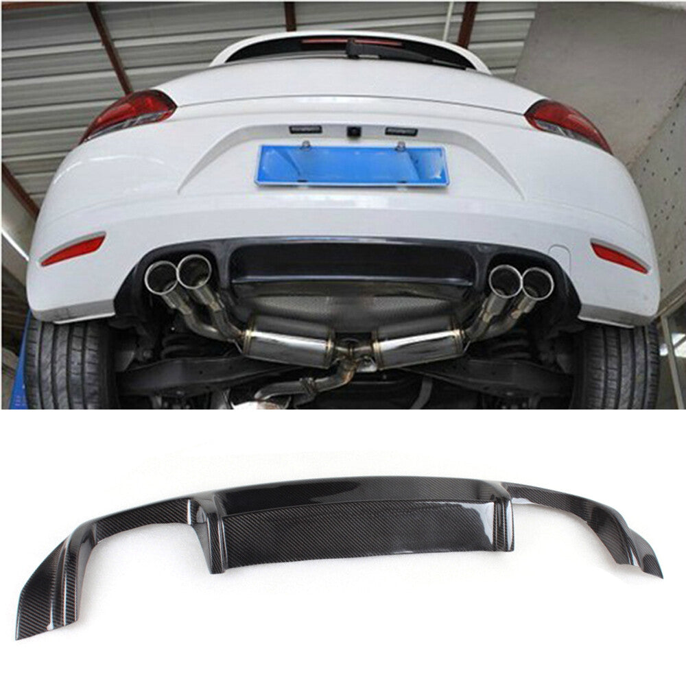 Carbon Fiber Rear Diffuser Spoiler Body Lip for VW Scirocco 09-11 Non-R Bumper