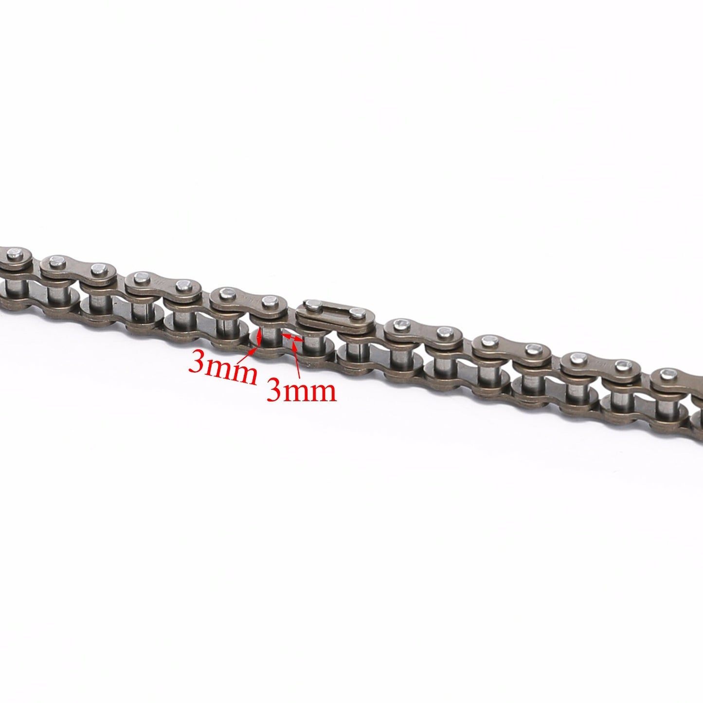 25H 136 LINKS chain fits 2 STROKE 47 49CC for mini pocket racing bike scooter motor